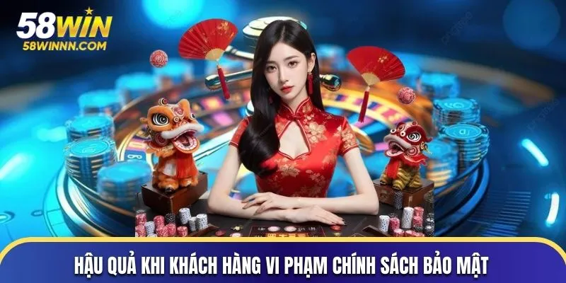 Hậu quả khi khách hàng vi phạm chính sách bảo mật