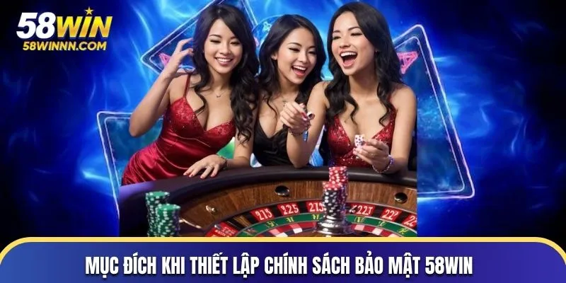 Mục đích khi thiết lập chính sách bảo mật 58WIN