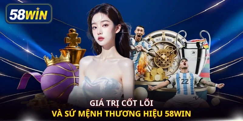 Giá trị cốt lõi và sứ mệnh thương hiệu 58WIN