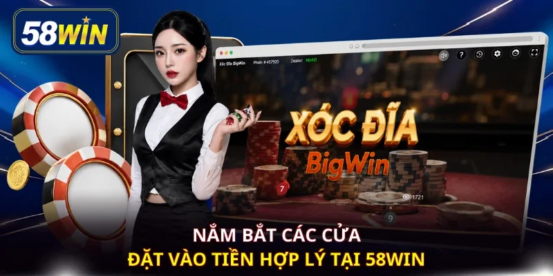Nắm bắt các cửa đặt vào tiền hợp lý tại 58WIN